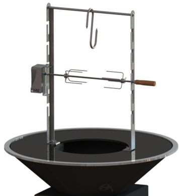 rôtissoire-moteur-brasero