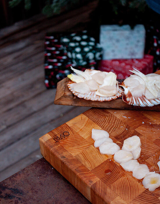 Carpaccio de Saint-Jacques au fenouil & vinaigrette citronnée